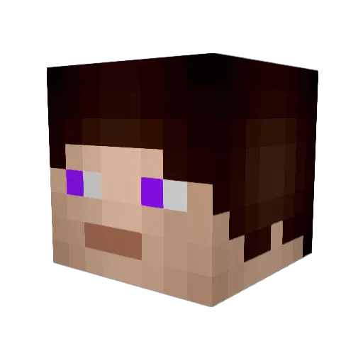 A_Borealis Minecraft avatar head, 3D render