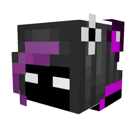 A_C4t Minecraft avatar head, 3D render