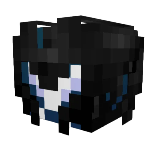 A_COOKED_COW Minecraft avatar head, 3D render
