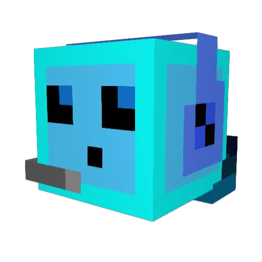 A_Chunky_Youre Minecraft avatar head, 3D render
