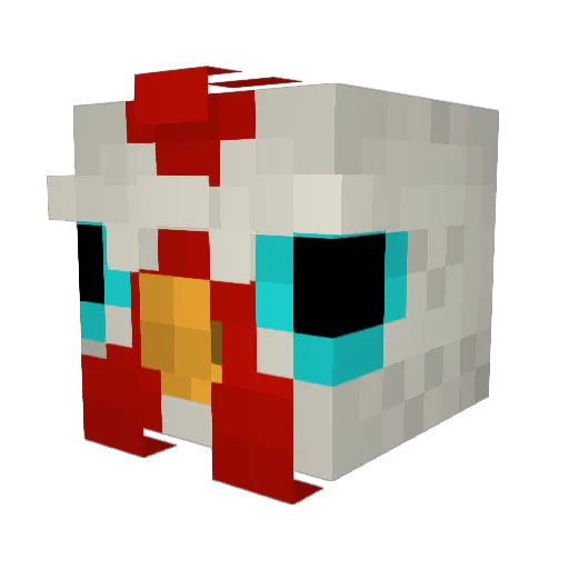 A_Commander Minecraft avatar head, 3D render