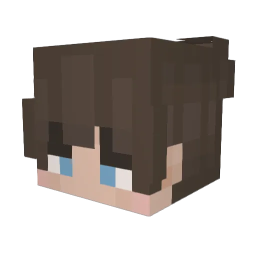 A_Dog2 Minecraft avatar head, 3D render