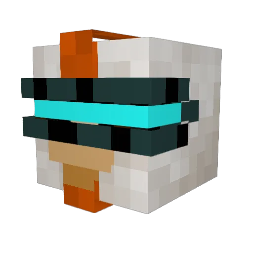 A_Dracken Minecraft avatar head, 3D render