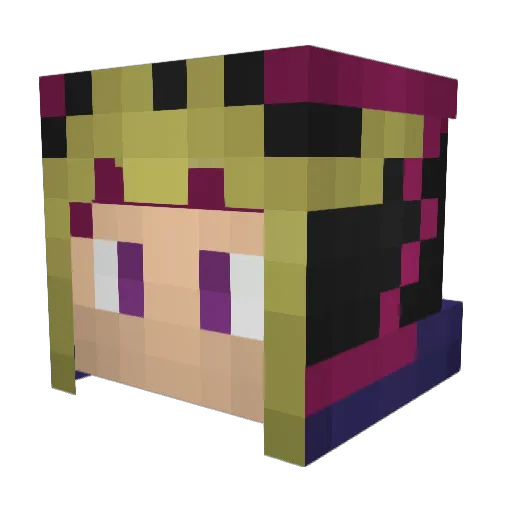 A_FisheyeP99 Minecraft avatar head, 3D render
