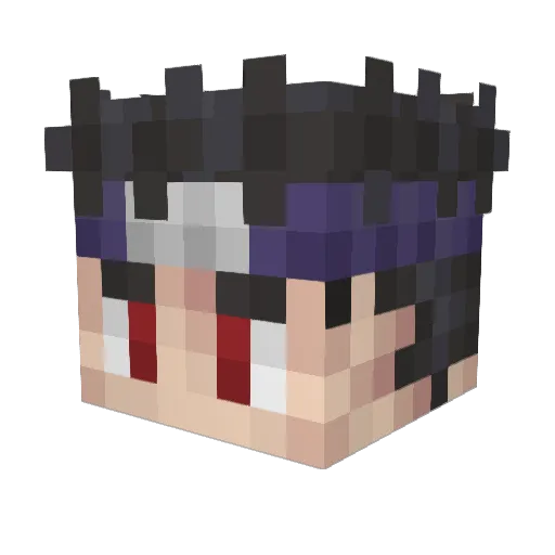 A_GARRIEATER Minecraft avatar head, 3D render
