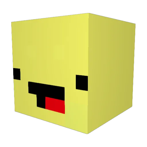 A_Game113 Minecraft avatar head, 3D render