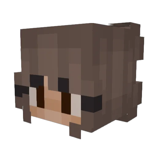 A_GlowingMoon Minecraft avatar head, 3D render