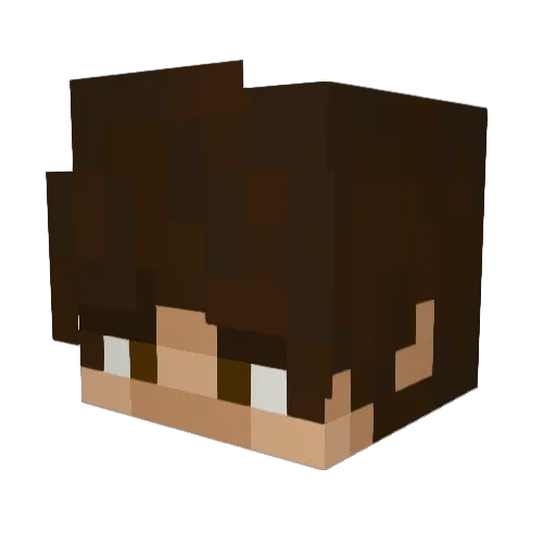 A_I187 Minecraft avatar head, 3D render
