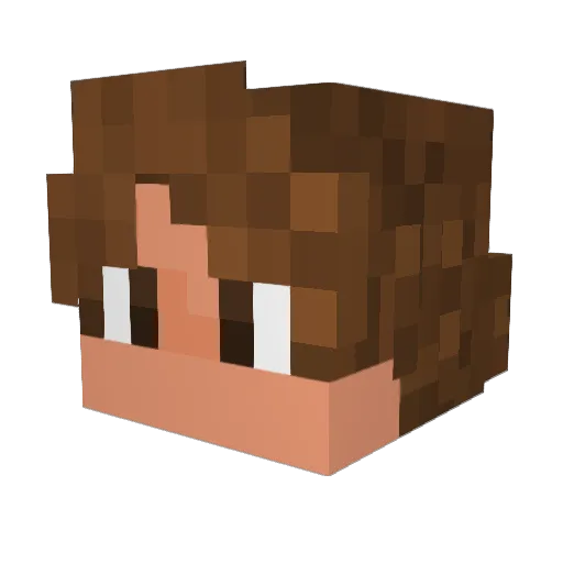A_I_R_3_Z Minecraft avatar head, 3D render