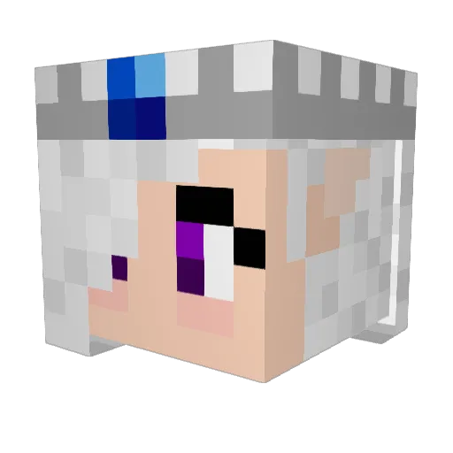 A_J_1004 Minecraft avatar head, 3D render