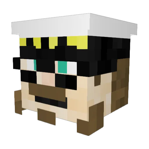 A_J_Bliss Minecraft avatar head, 3D render