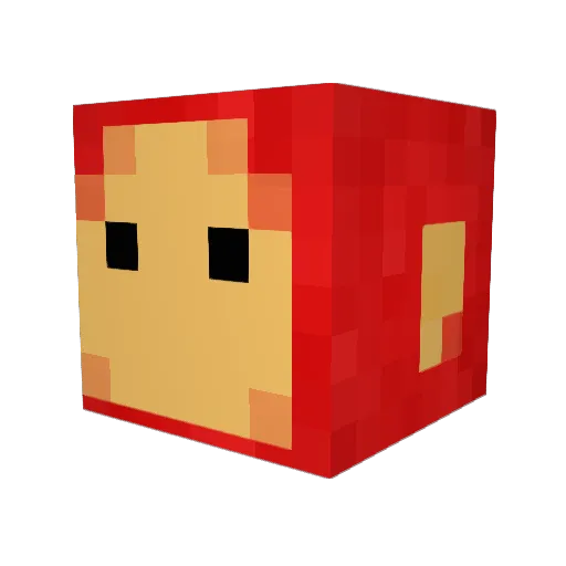 A_K_G Minecraft avatar head, 3D render