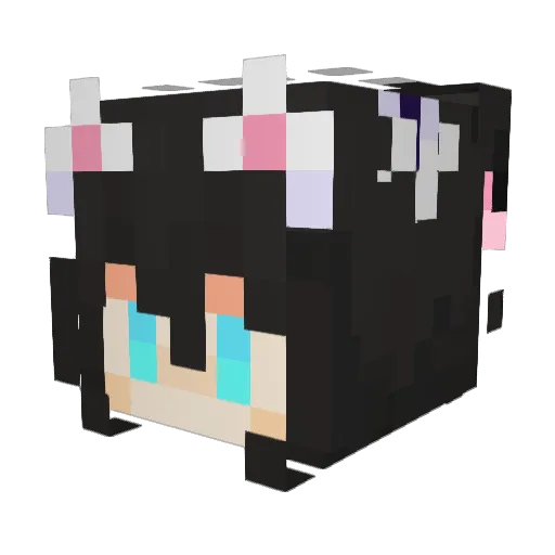 A_Kaa Minecraft avatar head, 3D render
