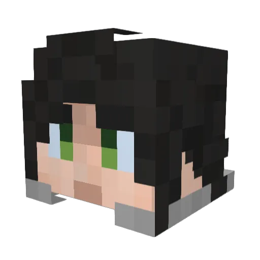 A_Kawa Minecraft avatar head, 3D render