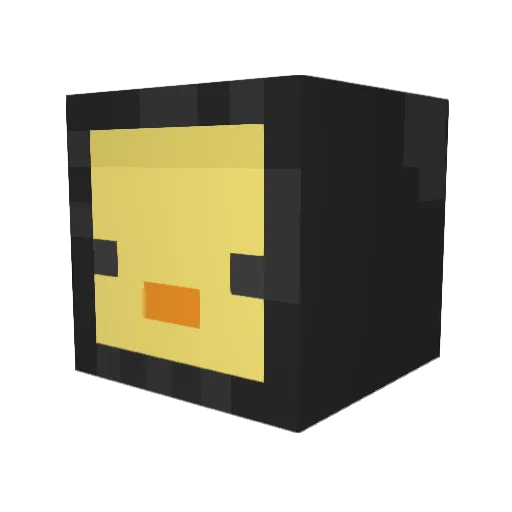 A_Kiwiii Minecraft avatar head, 3D render