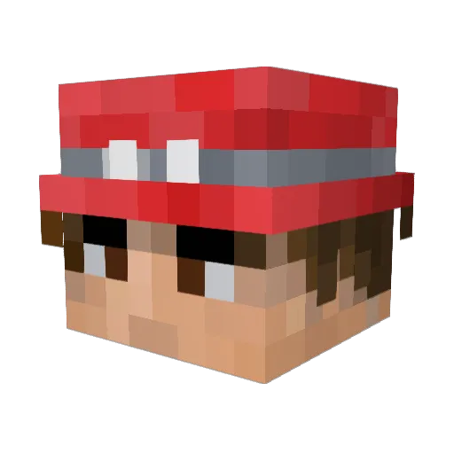 A_KtoKto Minecraft avatar head, 3D render
