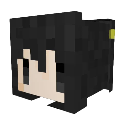 A_Legend_CJ Minecraft avatar head, 3D render