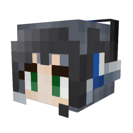 A_Ling1 Minecraft avatar head, 3D render