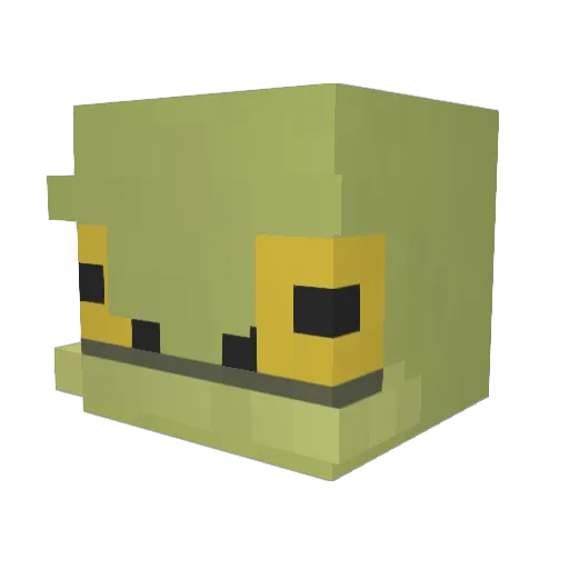 A_LizardWizard Minecraft avatar head, 3D render