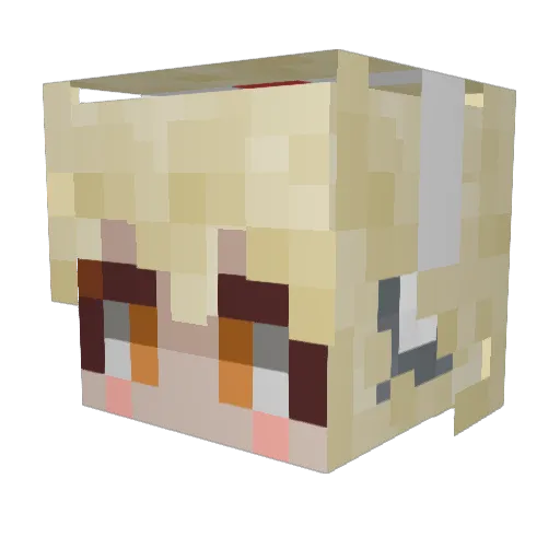 A_Llyzard Minecraft avatar head, 3D render