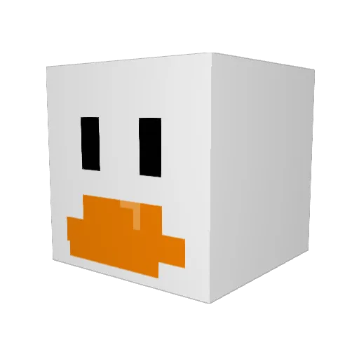 A_Loose_Goose Minecraft avatar head, 3D render