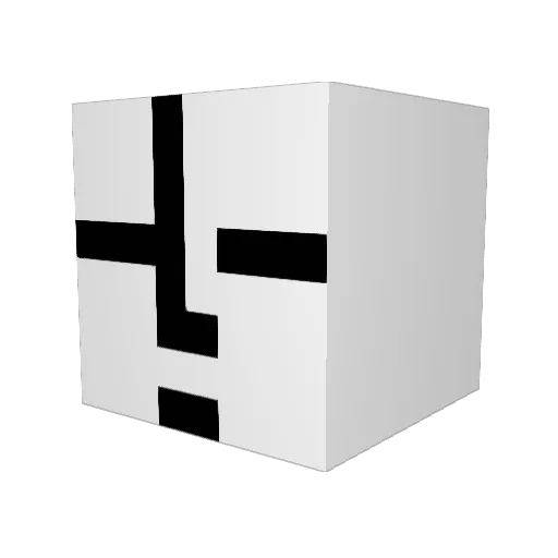 A_Maya Minecraft avatar head, 3D render