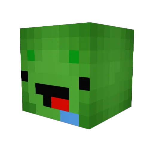 A_Mine_Turtle Minecraft avatar head, 3D render