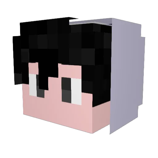 A_Mizume Minecraft avatar head, 3D render