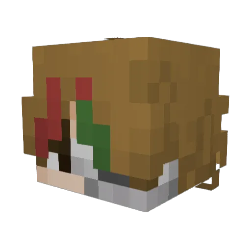 A_Name_Aaron Minecraft avatar head, 3D render