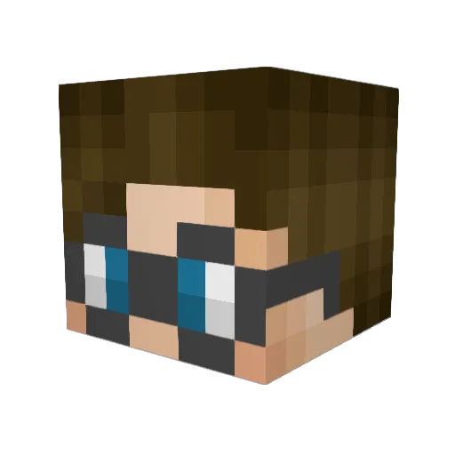 A_Nark Minecraft avatar head, 3D render