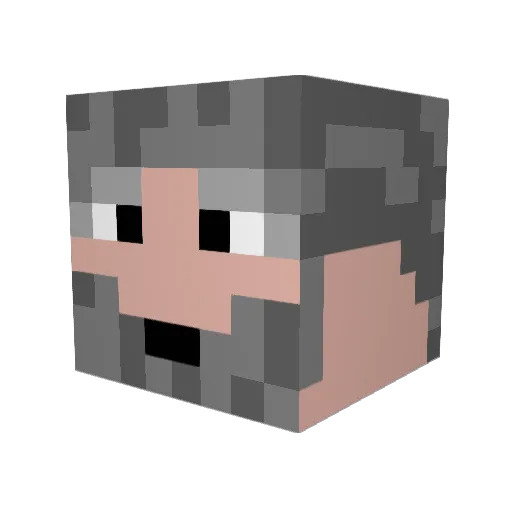 A_Noob42 Minecraft avatar head, 3D render