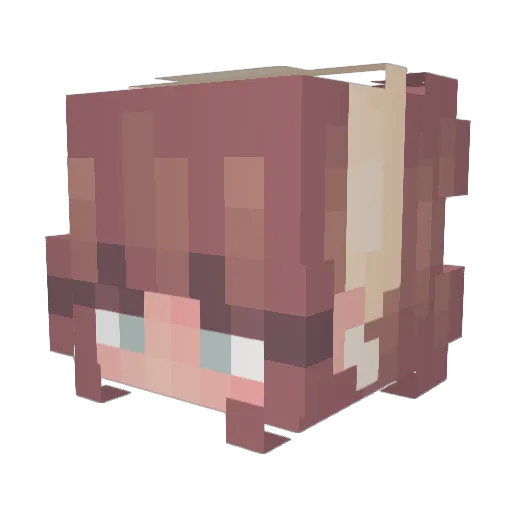 A_P3rs0n13 Minecraft avatar head, 3D render