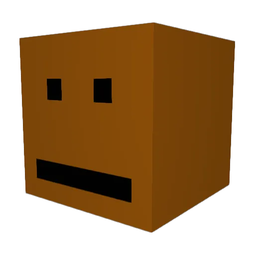 A_PAENUT Minecraft avatar head, 3D render