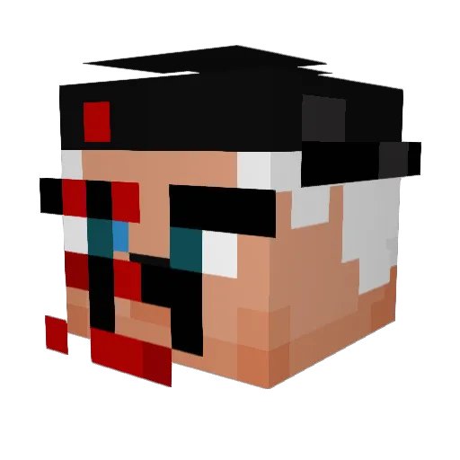 A_Person1683 Minecraft avatar head, 3D render