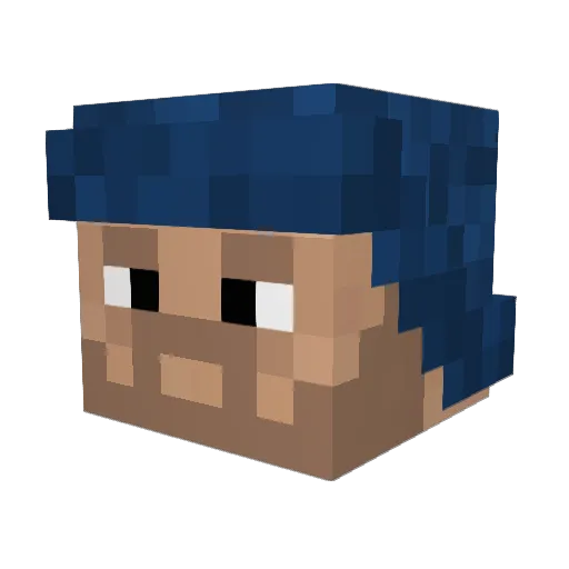 A_Pickleballur24 Minecraft avatar head, 3D render