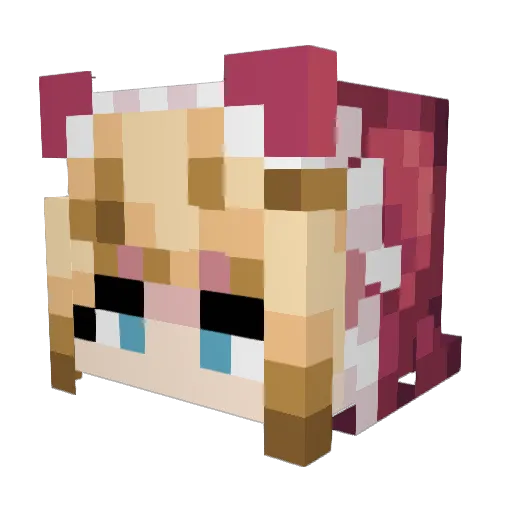 A_PuzZ Minecraft avatar head, 3D render