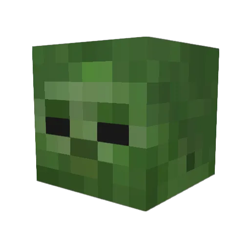 A_Random_Mob Minecraft avatar head, 3D render