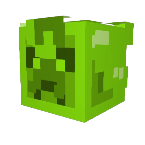 A_Random_Slime Minecraft avatar head, 3D render
