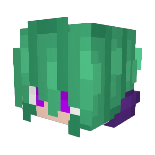 A_Reckless_Pro Minecraft avatar head, 3D render