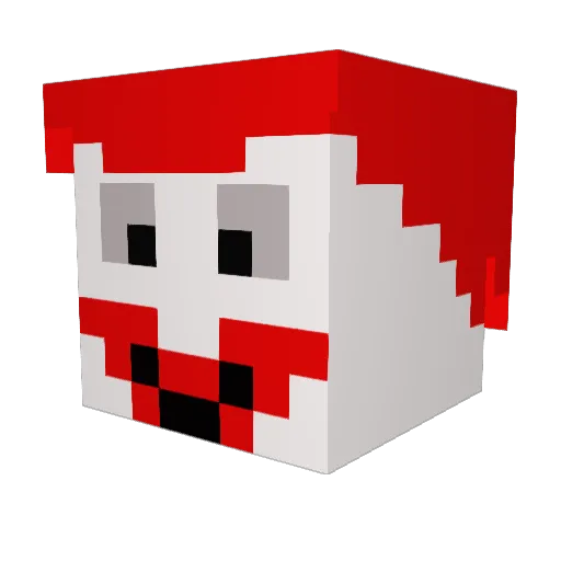 A_Red_Jar Minecraft avatar head, 3D render