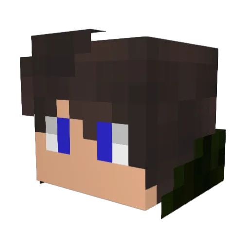 A_Revenant Minecraft avatar head, 3D render