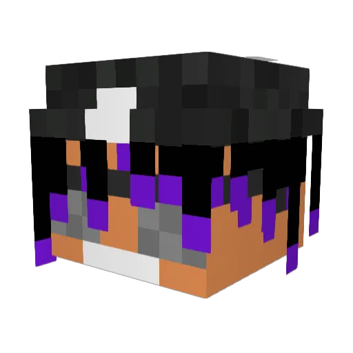 A_Rowdy_Kid Minecraft avatar head, 3D render