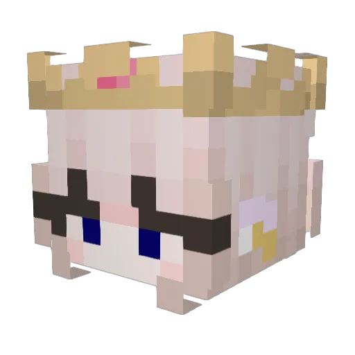 A_Sam_A Minecraft avatar head, 3D render