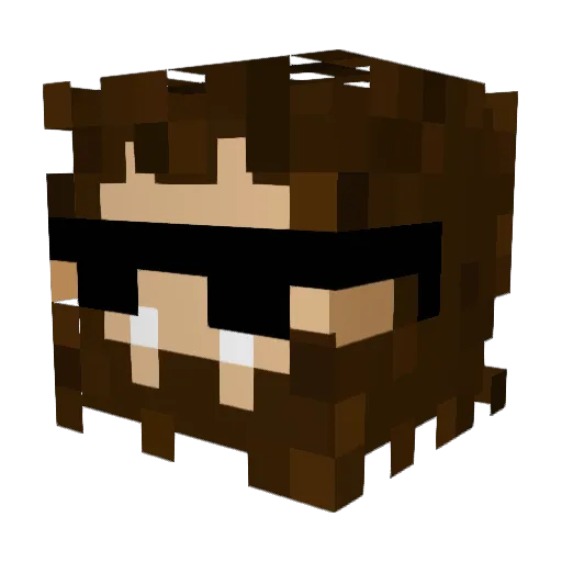 A_Samsquanch Minecraft avatar head, 3D render