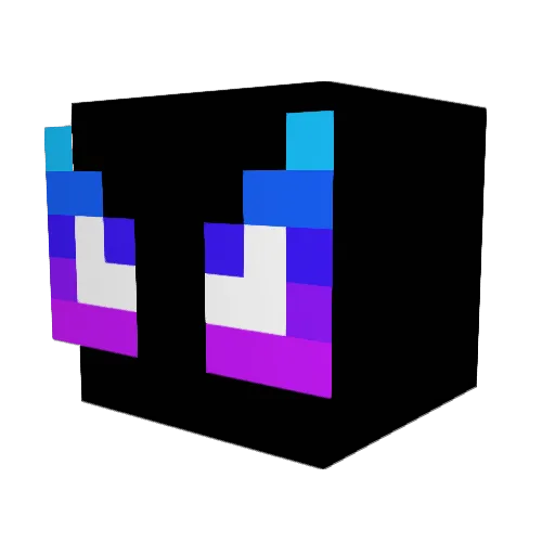 A_Shell Minecraft avatar head, 3D render
