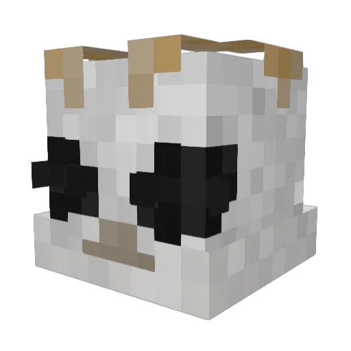 A_Silk_moth Minecraft avatar head, 3D render