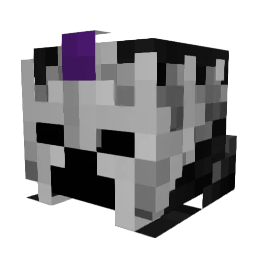 A_Skinwalker Minecraft avatar head, 3D render