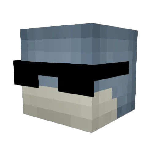 A_Smart_Idiot Minecraft avatar head, 3D render