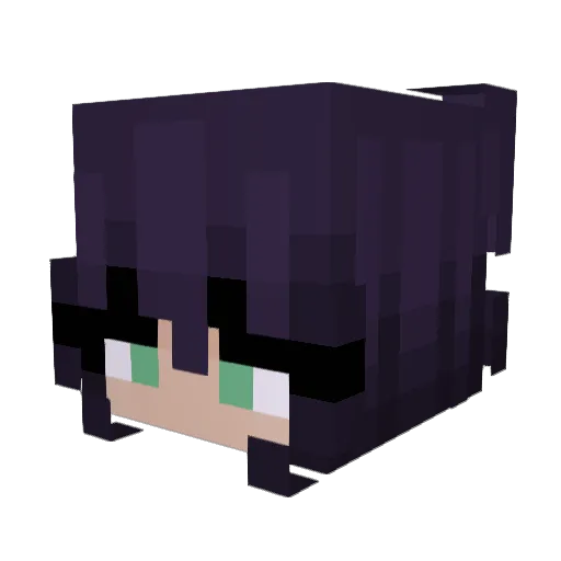 A_Smolbean32 Minecraft avatar head, 3D render