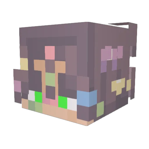 A_StarInTheCosmo Minecraft avatar head, 3D render